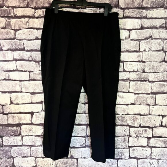 Talbots Black Curvy Fit Crop Pants Size 14 - Picture 1 of 10